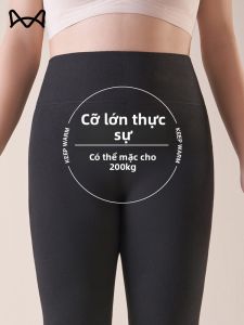 miiow | Plus Size High Waist Womens Thermal Cotton Pants Fleece Lined Bottoming Trousers For Autumn Winter Warm Thickened Polyester Blend