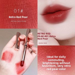 Velvet Matte Lipstick Long-lasting Color Waterproof Non-stick Cup for Ladies Students Mixed Skin Moisturizing Brightening
