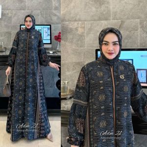 gamis set hijab gamis motif terbaru adm12 edisi shaqila set dress produk amore by ruby