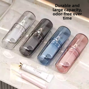 Portable Travel Toothbrush Cup Toothpaste Cup Set Toothbrush Holder Plastic Bathroom Accessories Family Personal Care Tools