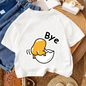 Bandai | Kawaii Casual Kids Tee Cute Cartoon Graphic Summer Street Style Shirt Gudetama 3 14 Years
