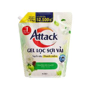 Nước giặt gel attack hương anh đào / thiên nhiên / trái cây túi 3.5kg