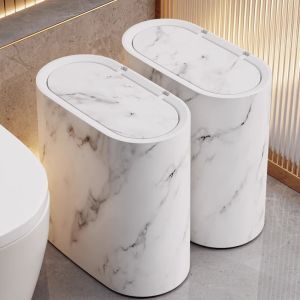 Corner Trash Bin For Home Toilet 2024 New Arrival Living Room with Lid Large Capacity Toilet Narrow Gap Toilet Toilet Wastepaper Basket
