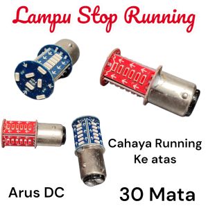 LAMPU STOP BELAKANG STOP REM 30 MATA KEDIP RUNNING 30 LED DC UNIVERSAL