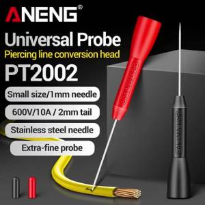 ANENG | ANENG PT2002 Đầu Dò Xuyên Cách Điện 1mm 10A 600V Kim Không Phá Hủy Cho Đầu Dò Đồng Hồ Vạn Năng 2mm Công Cụ Đo Điện