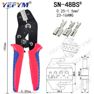 Crimping pliers SN-48BS SN Series Tools For 2.8 4.8 6.3 VH2.54 3.96 2510/Tube/Insulation Terminals Electrical Clamp Tool