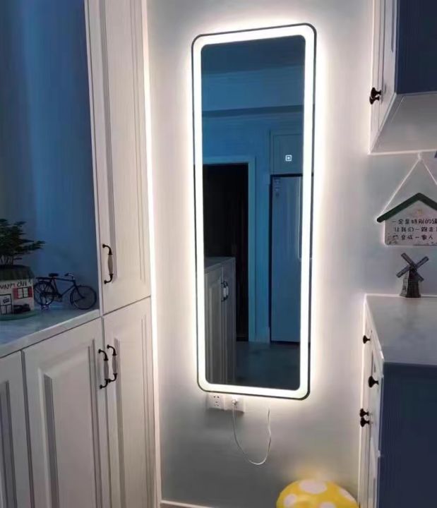 LED Mirror Full Body 140*50cm Human body induction TriColor Light