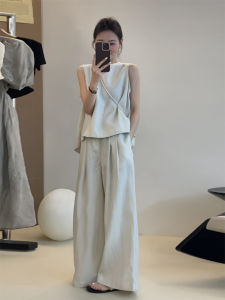 Summer Clothes Matching a Set of Korean Style Accessible Luxury Fancy Elegant Fashionable and Reducing Age Loose Feeling to Wear Two-piece Set Womens Clothes