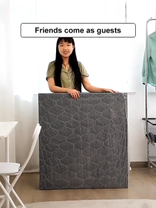 Metal Folding Bed Single Foldable Portable Bedroom Black/White Folding Bed Single Heavy Duty Bed Frame