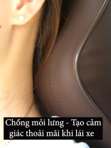Bộ đệm ghế ô tô chất lượng cao với gối cổ bộ đỡ eo và tựa đầu - Gối tựa đầu ô tô chất liệu da và lõi cao su đúc khuôn