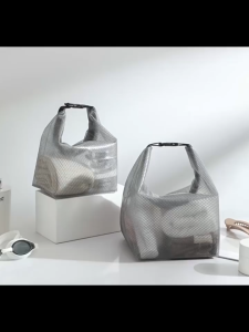 Large capacity waterproof mesh cosmetic storage bag - high quality cosmetic storage bag travel storage bag