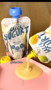 Yummy Bites Greek Yogurt - Passion fruit - Minuman bayi - Camilan Bayi MPASI