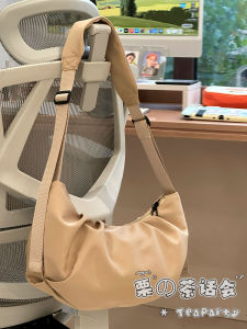 Casual Easiest for Match Crossbody Bag Lightweight Japanese Style Ins Retro Dumpling Bag Female College Student Class Commuter Shoulder Bag