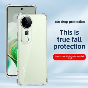 RISEOUS | Shockproof Silicone Full Cover Case With Corner Airbags Transparent Vivo S20 Phone Shell