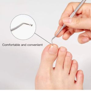Kuku Alat Pembersih Kuku congkel kotoran kuku untuk kuku dan cutikel pedicure manikur asal Korea