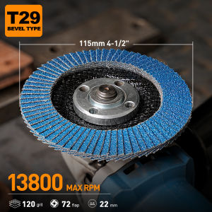 2/5pcs T29 Flap Discs 115mm Angle Grinder Sanding Discs 4.5 Inch Grinding Wheel Flap Discs for Metal Removal Abrasive Tool