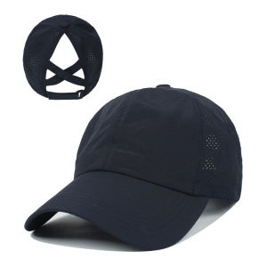 A high ponytail baseball cap for womens outdoor sports a light quick-drying breathable mesh baseball cap and a sunshade and