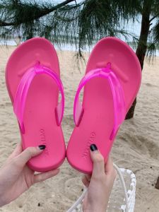 Outdoor Anti-Slip Soft Bottom Sandals Fashionable All-Match Summer Solid Color Jelly with Beach Uni-Strap Womens Slippers
