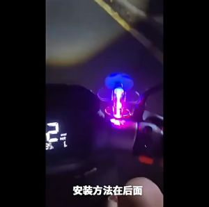 Motorcycle decoration wind energy light small aircraft LED bright lights helmet decoration