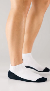 #XGMY # Mens and Womens Sports Socks Cotton Thick Low Top Socks Korean Black and White Womens Summer Black and White Breathable Short Socks Color blocked