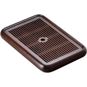 SHANGYANFANG | High-Quality Ebony Tea Tray with Water Storage and Drainage Function