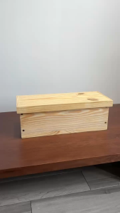 Thùng nuôi ong dú hộp nuôi ong dú nắp rời gỗ thông Mỹ dày từ 2cm-2.15cm - Kích thước: 60-20-20cm