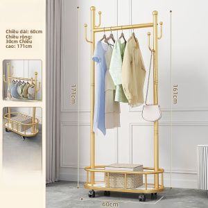 Giá Treo Quần Áo Bằng Kim Loại Di Động Giá Treo Quần Áo Trong Phòng Ngủ Giá Treo Quần Áo Đơn Giản Có Bánh Xe Sang Trọng Dùng Tại Nhà