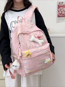 [Liontin Gratis✅] Tas Sekolah Wanita Ins Korea Besar Tas Ransel Ntuk Sekolah Lucu Siswa Fashion Import Backpack
