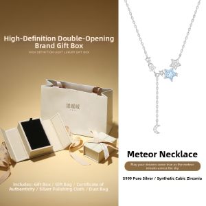 YINNUANNUAN | 999 Pure Silver Star Pendant Necklace