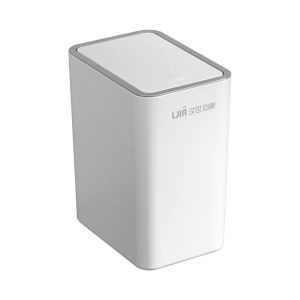 Home Bathroom Kitchen Trash Can Wall Mounted with Lid Living Room Toilet Special Use Long Cylinder Shape Plastic Trash Can