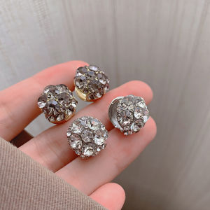 Elegant Crystal Earrings Womens Fashion Jewelry Studs Unique Design Premium Feeling Stylish Accessory for Ladies