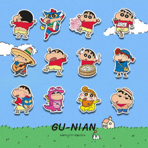 Kawaii Crayon Shinchan Acrylic Pin Badge Cartoon Anime Decoration Pin for Clothes And Bags Fashionable Korean Style Brooch