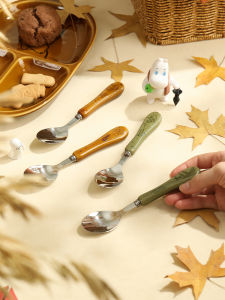 LOTUS BLUE | Stainless Steel Childrens Spoon