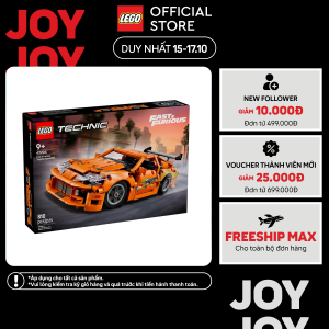 LEGO TECHNIC 42204 Đồ Chơi Lắp Ráp Xe Toyota Supra Mk4 (810 chi tiết)