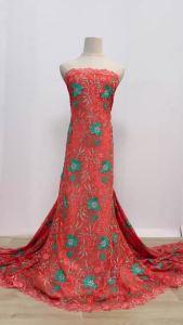 Vải Ren Voile Thụy Sĩ Châu Phi Chất Lượng Cao Cotton Nigeria Dành Cho Đầm Dự Tiệc Nữ May Mặc Thoáng Khí Thêu Rộng 120CM