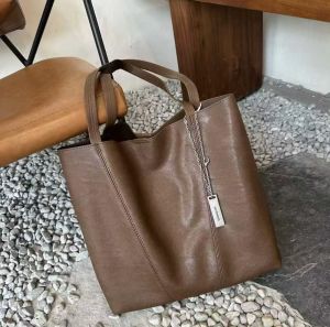 Leather Tote Bag 2025 Autumn New Style Casual Commuter Single Shoulder Womens Bag Underarm Large Capacity Shopping Bag