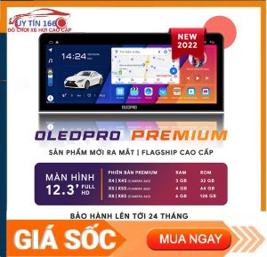 Màn hình DVD Android OLEDPRO Premium 12.3 inch đẳng cấp RAM 3G ROM 32G độ phân giải FULL HDTẶNG VIETMAP S2 BẢN QUYỀN chip 8 nhân chạy đa nhiệm mượt mà mang đến sự trải nghiệm hoàn hảo nổi bật sự sang trọng cho xế- UY TÍN 166