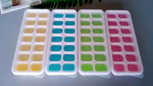Silicone Ice Cube Tray – 14 Grids Square Ice Mold for Bar Kitchen or Cold Drinks Use