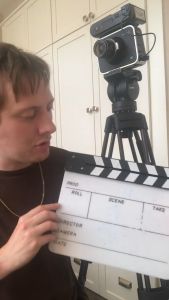 Profesional Clapper Board Colorful Acrylic Action Scene Clapper Board Slate