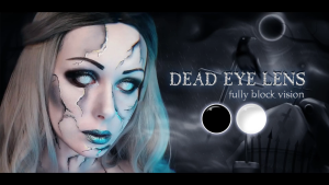 【24 Hours Shipping】Magister Contact Lens Cosplay Black White Ghost Horror Effects Cartoon Anime Halloween Contact Lenses Eye Makeup Lens
