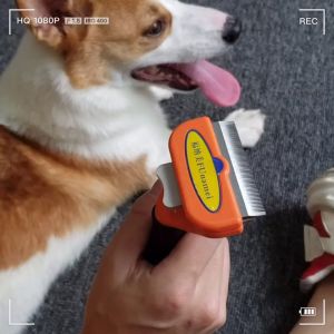 หวีขนสุนัข กำจัดขนสุนัข หวีสัตว์เลี้ยง แปรงขนสัตว์เลี้ยง แปรงขนสูง แปรงขนสูง แปรงขนสูงและขนมา สำหรับหวีขนสูง L-XL