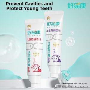Hawking | Solubilizing Enzyme Childrens Fluoride Toothpaste For Anti-Caries and Anti-Decay 3-12 Years Old