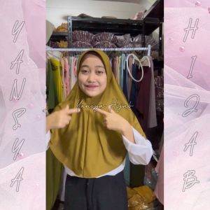 HIJAB BERGO PAD JERSEY UKURAN M - KERUDUNG INSTAN BERGO SPORT - JILBAB TERLARIS - Yansya Hijab