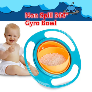360° Baby Kids  No Mess Feeding No Spill Universal Gyro Bowl