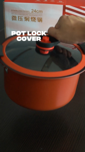 Dreepor Micro Pressure Cooker 3L Stew Pot Non-Stick Pot Multifunctional Pressure Cooker Soup Pot