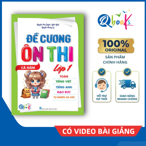 Sách - Đề cương ôn thi - Lớp 1 - Cả năm (Qbooks)