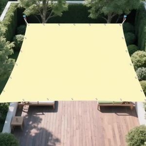Balcony Privacy Screen Awning,Outdoor Shade Cloth Garden Fence Cover Apartment Railing Protector with Rope Tie-Downs