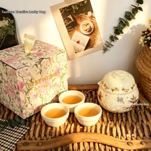 Ceramic Tea Set Home Use Gifts for New Home and Wedding