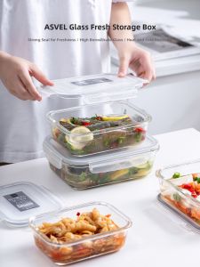 ASVEL | Large Capacity Sealed Food-Grade Pickling Container Glass Box