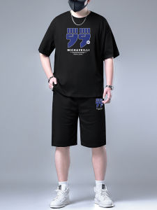 CHAOLIUKE | Black Oversized Short Sleeve T-Shirt Set Casual Sport Shorts 2 Pieces